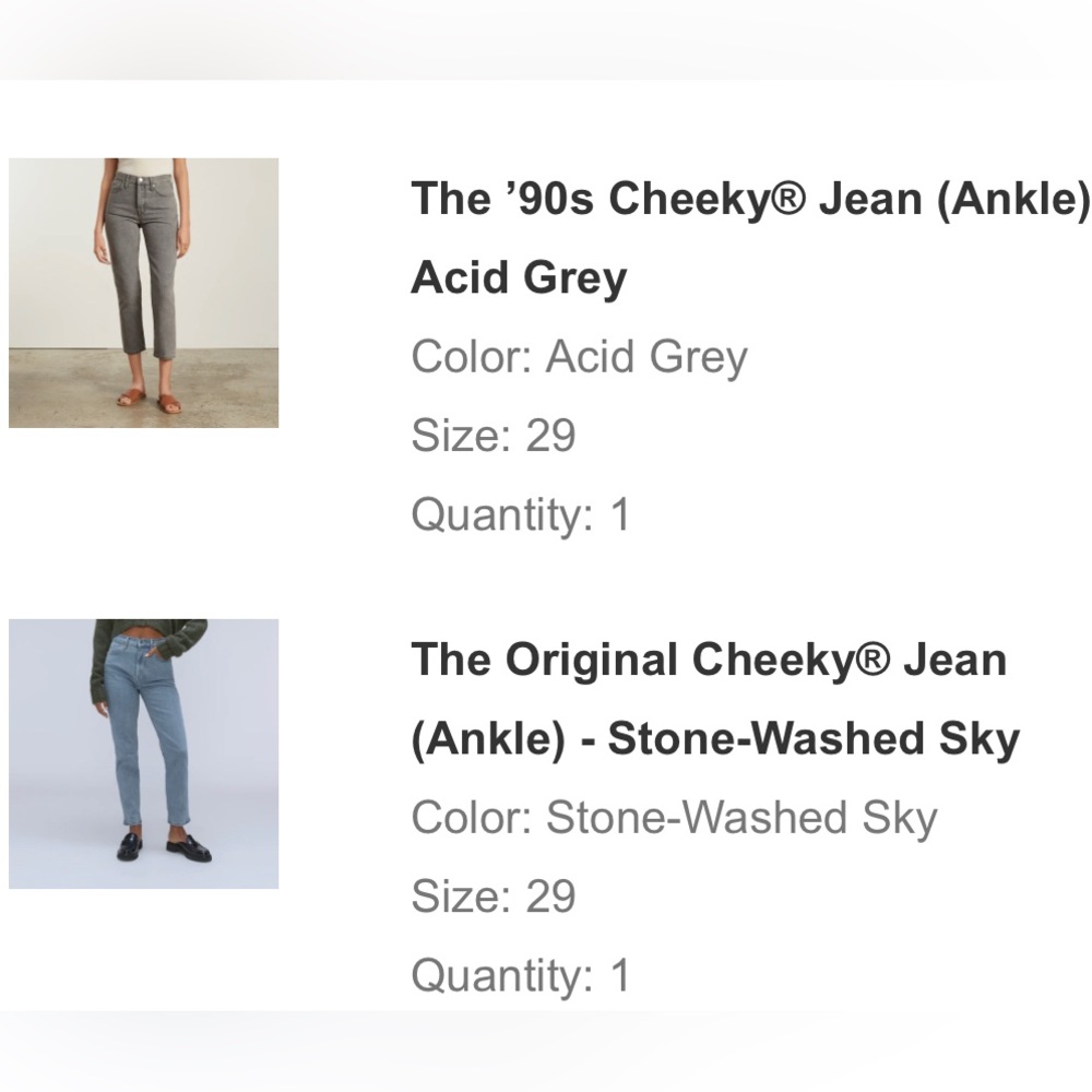 Everlane cheeky jeans brand new with tags